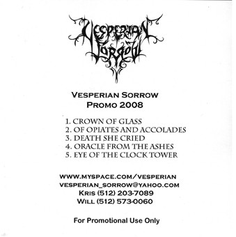 Vesperian Sorrow - Promo